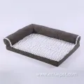 Luxury Dog Faux fur Cat Rectangular Bolster Bed